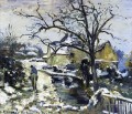 Winter in Montfoucault 2 1875 Camille Pissarro Szenerie